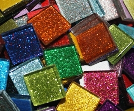 Assorted Glitter Tiles..3/4
