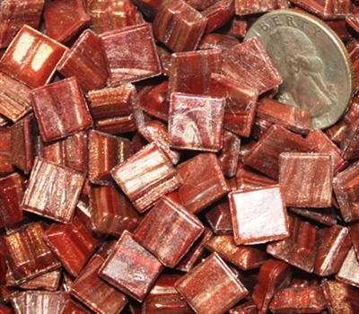 Metallic Mini Tiles..Cinnamon..3/8