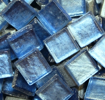 Crystal Metallic Tiles..Blue..3/8
